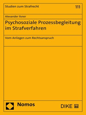 cover image of Psychosoziale Prozessbegleitung im Strafverfahren